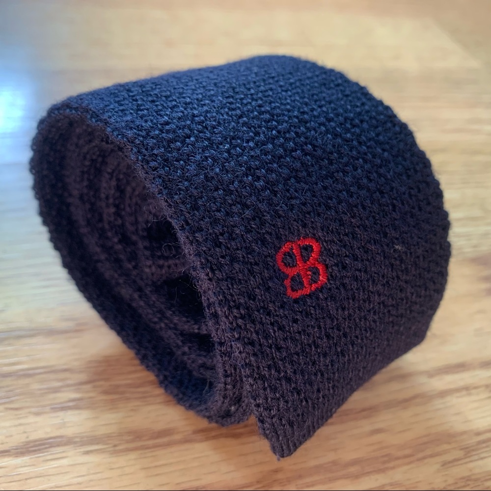 Balenciaga Blue Woven Trunk Tie with Monogram